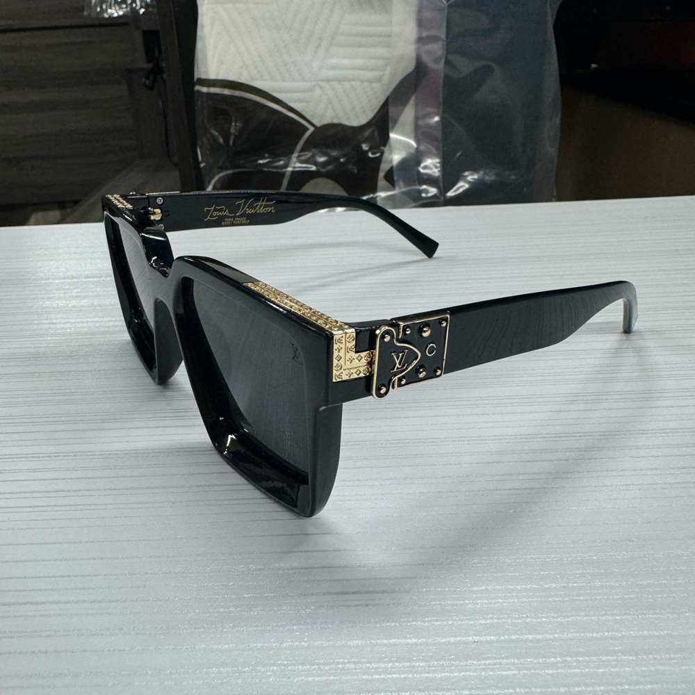 LV Black and Gold unisex Sunglasses